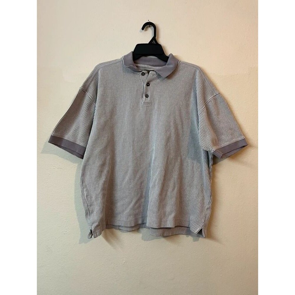 Men’s 100% Cotton Polo Shirt Golf Large Dad Style 90's